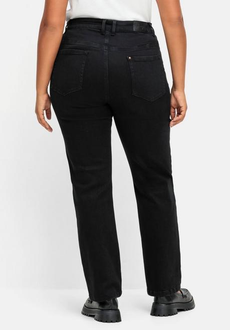 Sheego Gerade Stretch-Jeans Mit Bodyforming-Effekt - Black Denim Sheego