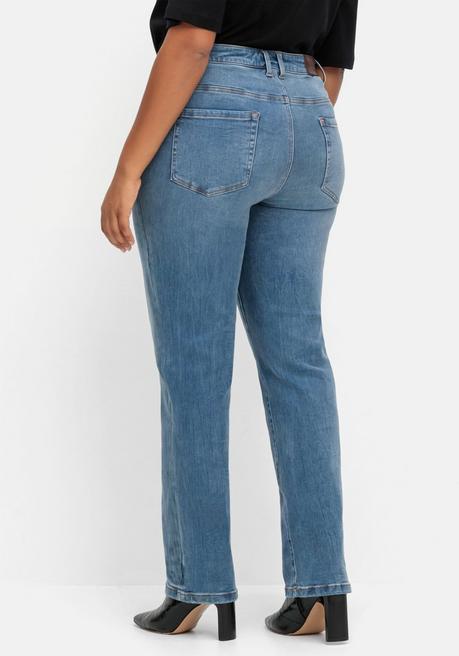 Sheego Gerade Stretch-Jeans Mit Bodyforming-Effekt - Blue Denim Sheego
