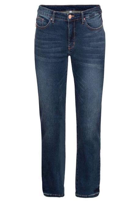Sheego Gerade Stretch-Jeans Mit Bodyforming-Effekt - Dark Blue Denim Sheego