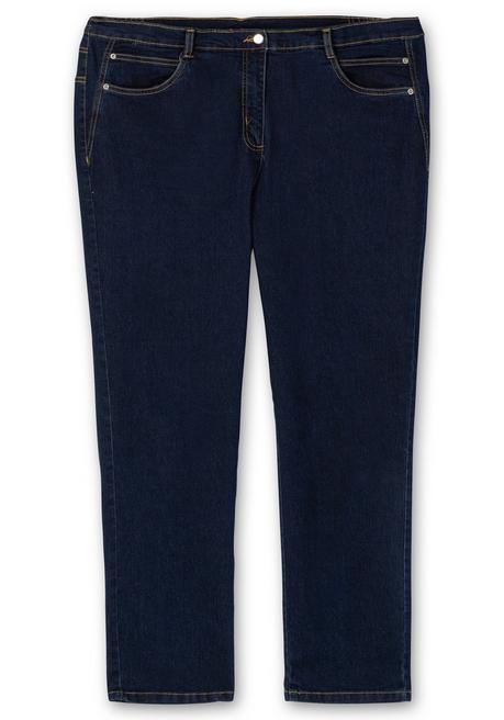 Sheego Gerade Stretch-Jeans Mit Komfortbund - Dark Blue Denim Sheego
