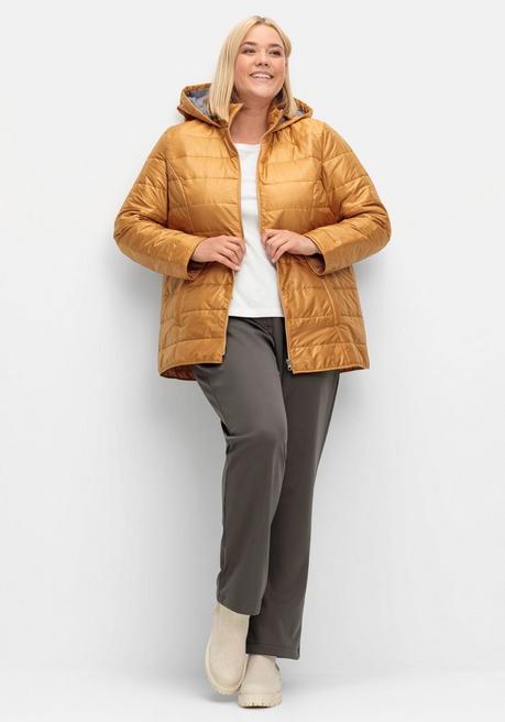 Sheego Gerade Thermohose Mit Komfortbund - Anthrazit Sheego