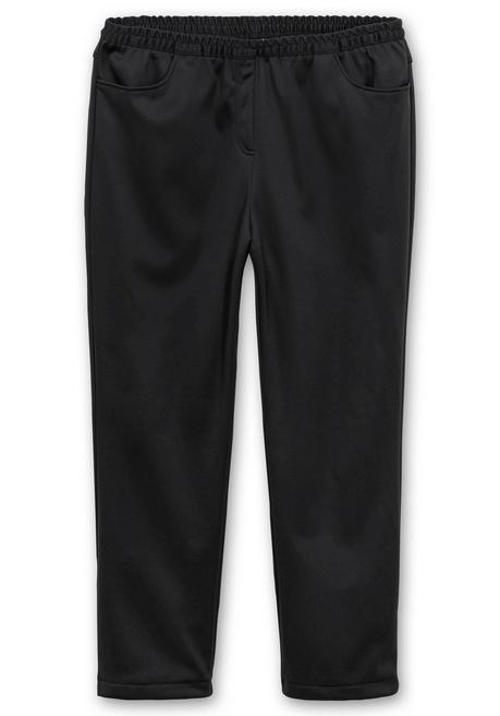 Sheego Gerade Thermohose Mit Komfortbund - Schwarz Sheego