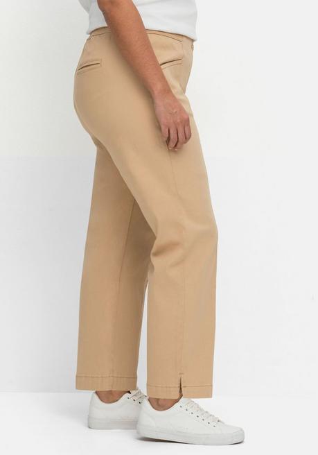 Sheego Gerade Twillhose In Curvy-Schnitt PIA, Mit Biesen Vorn - Beigefarben Sheego