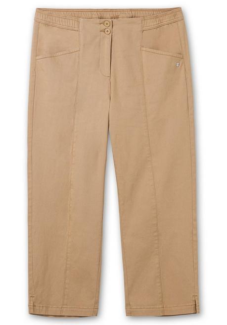 Sheego Gerade Twillhose In Curvy-Schnitt PIA, Mit Biesen Vorn - Beigefarben Sheego