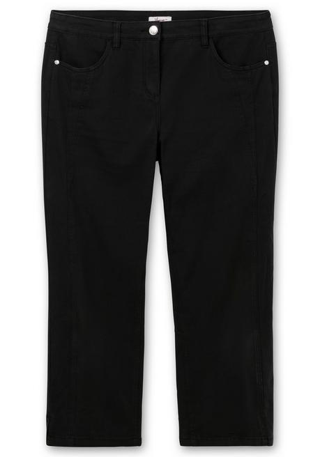 Sheego Gerade Twillhose In Knöchelbedeckender Länge - Schwarz Sheego