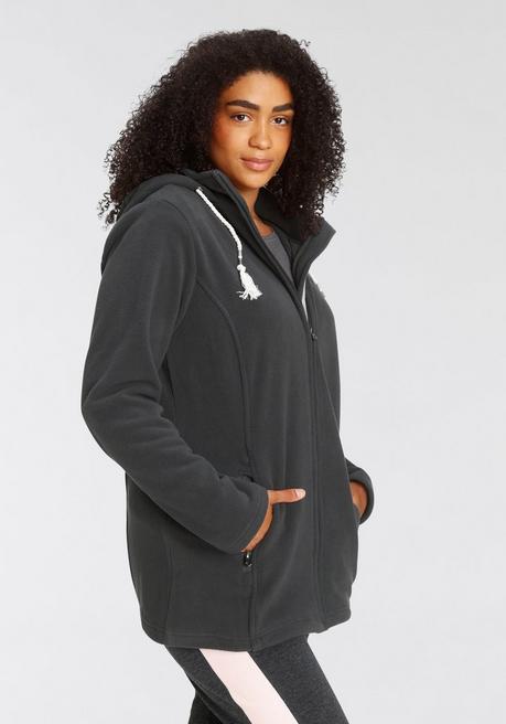 H.I.S EM Fleecejacke - Anthrazit Sheego