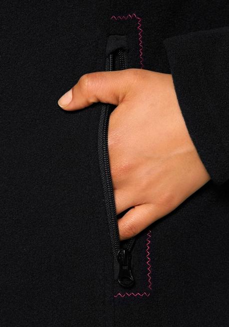 H.I.S EM Fleecejacke - Schwarz Sheego