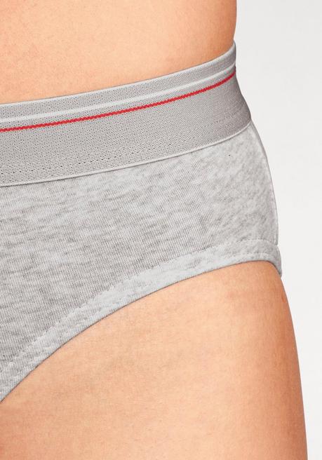 H.I.S EM LBG Bikinislip - Weiß-grau-blau Sheego