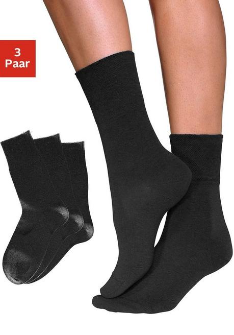 H.I.S EM LBG Socken - 3xschwarz Sheego
