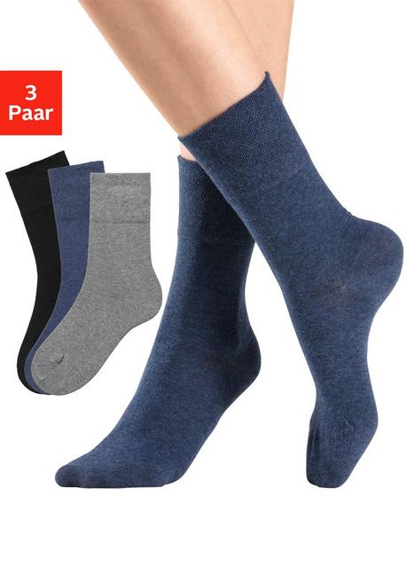 H.I.S EM LBG Socken - Schwarz+grau+blau Sheego