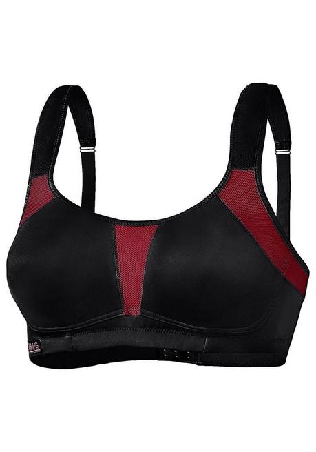 H.I.S EM LBG Sport-BH - Schwarz-pink Sheego