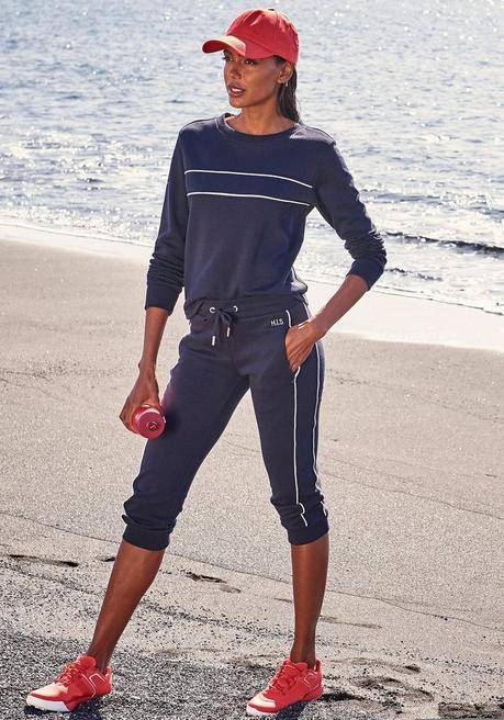 H.I.S EM LBG Sweatshirt - Marine Sheego