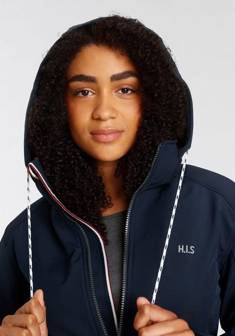 H.I.S EM Softshellparka - Marine Sheego