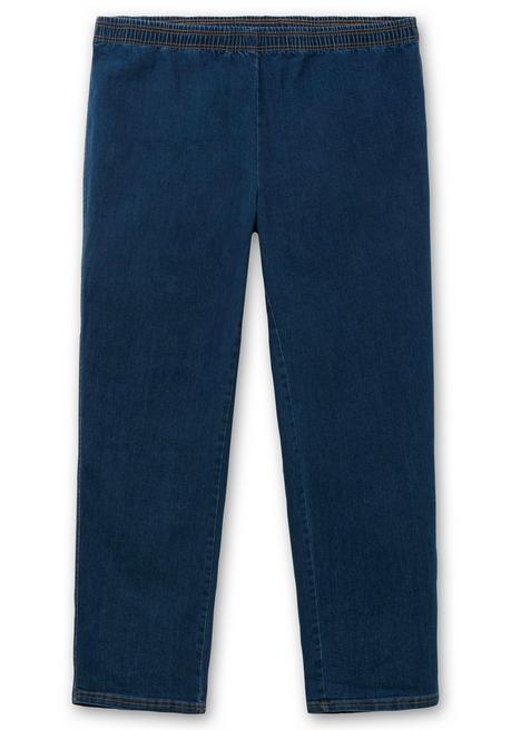 Sheego Jeans In Karottenform, Mit Stretchbund - Dark Blue Denim Sheego