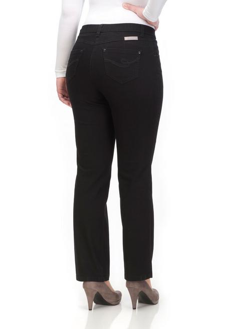 KjBRAND Jeans In Quer-Stretch-Qualität, Mit Komfortbund - Black Denim Sheego