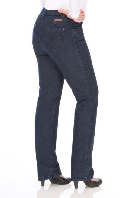 KjBRAND Jeans In Quer-Stretch-Qualität, Mit Komfortbund - Dark Blue Denim Sheego