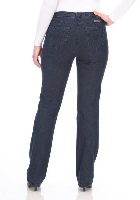 KjBRAND Jeans In Quer-Stretch-Qualität, Mit Komfortbund - Dark Blue Denim Sheego