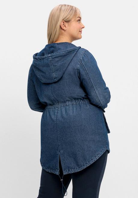 Sheego Jeansparka Mit Tunnelzug In Der Taille - Blue Denim Sheego