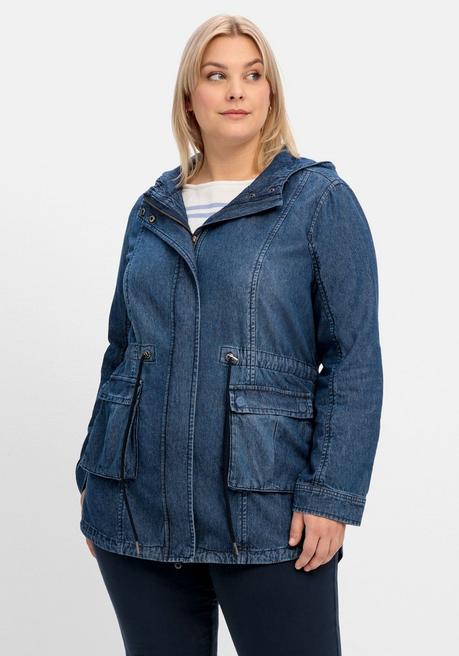 Sheego Jeansparka Mit Tunnelzug In Der Taille - Blue Denim Sheego