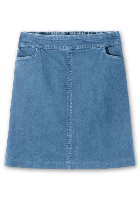 Sheego Jeansrock Mit Taschen, In A-Linie - Blue Denim Sheego