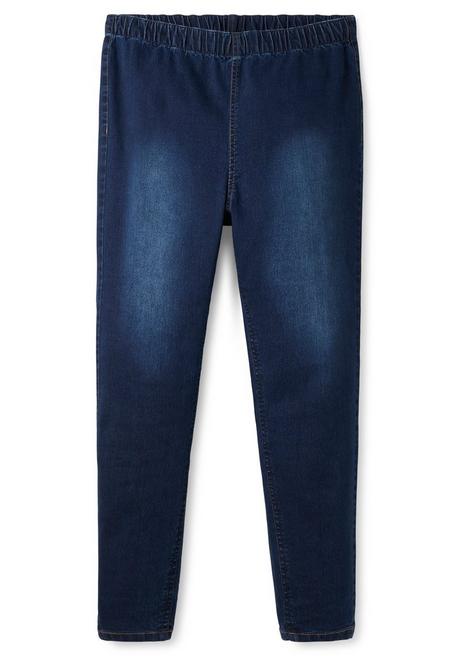 Sheego Jeggings In Individueller Waschung - Dark Blue Denim Sheego