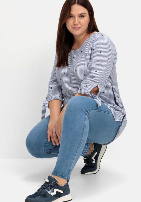 Sheego Jeggings In Power-Stretch-Qualität, Mit Schlupfbund - Blue Denim Sheego