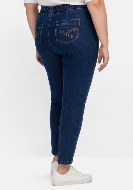 Sheego Jeggings Mit Teilungsnähten - Blue Denim Sheego