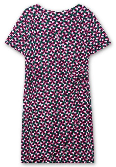 Sheego By Joe Browns Jerseykleid In Wickeloptik, Mit Alloverdruck - Pink Bedruckt Sheego