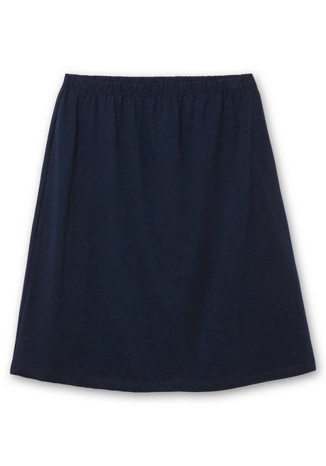 Sheego Jerseyrock In Leichter A-Linie, Mit Schlupfbund - Marine Sheego