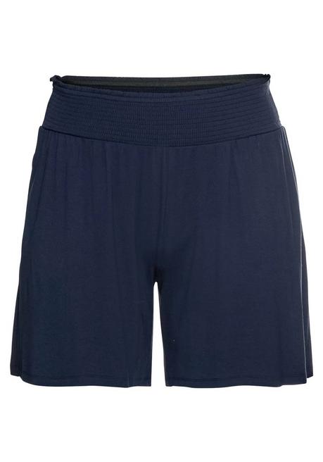 Sheego Jerseyshorts Mit Smokbund Und Zwei Taschen - Marine Sheego