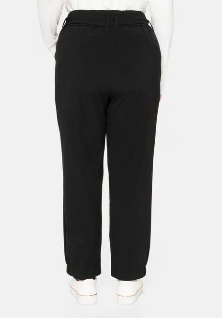 Sheego Joggpants Im Cargostil, Mit High-Waist-Bund - Schwarz Sheego