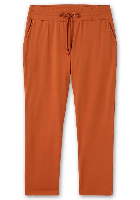Sheego Joggpants Mit Rundum-Dehnbund Und Bindeband - Cognac Sheego