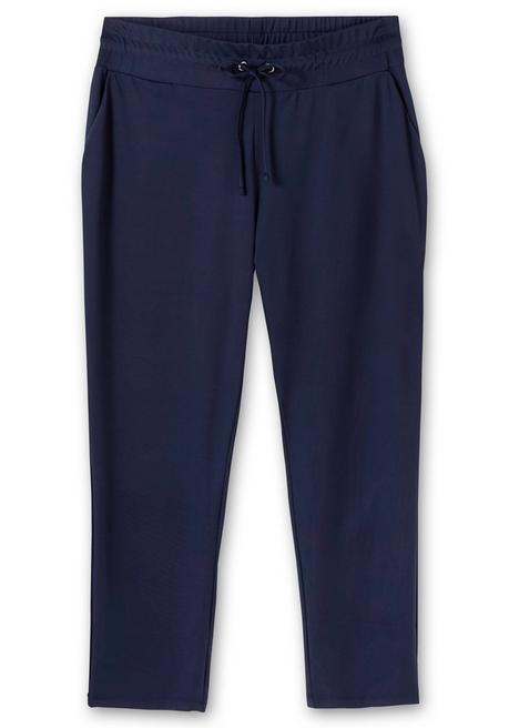 Sheego Joggpants Mit Rundum-Dehnbund Und Bindeband - Nachtblau Sheego