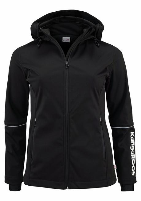 KangaROOS LM Softshelljacke - Schwarz Sheego