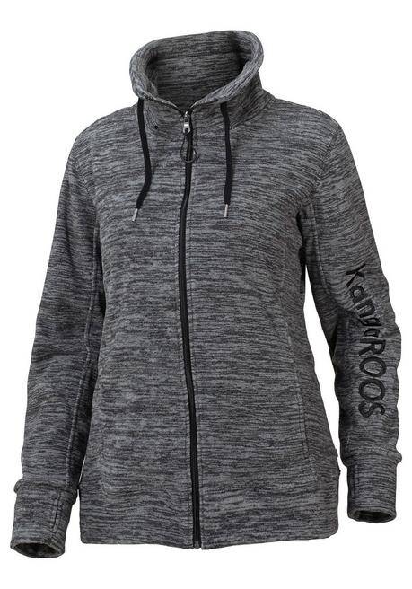 KangaROOS LM Sport Fleecejacke - Anthrazit Sheego