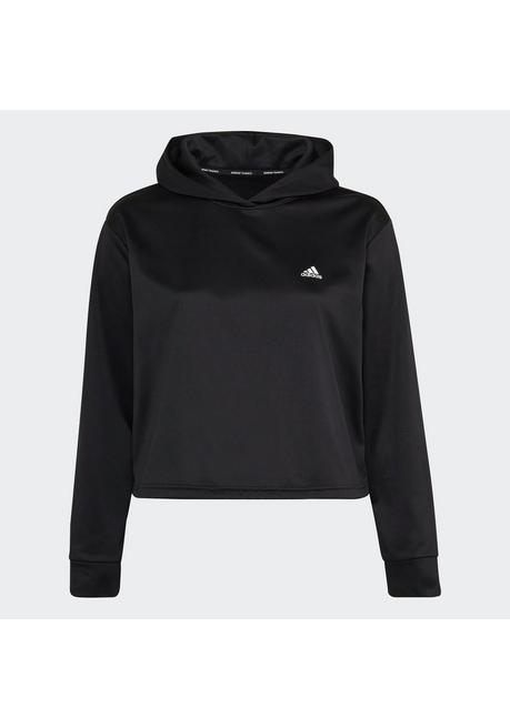 Adidas Performance Kapuzensweatshirt - Schwarz-weiß Sheego