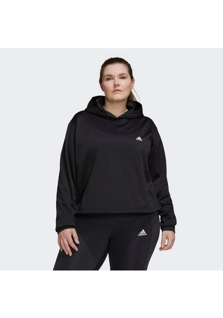 adidas Performance Kapuzensweatshirt - schwarz-weiß sheego