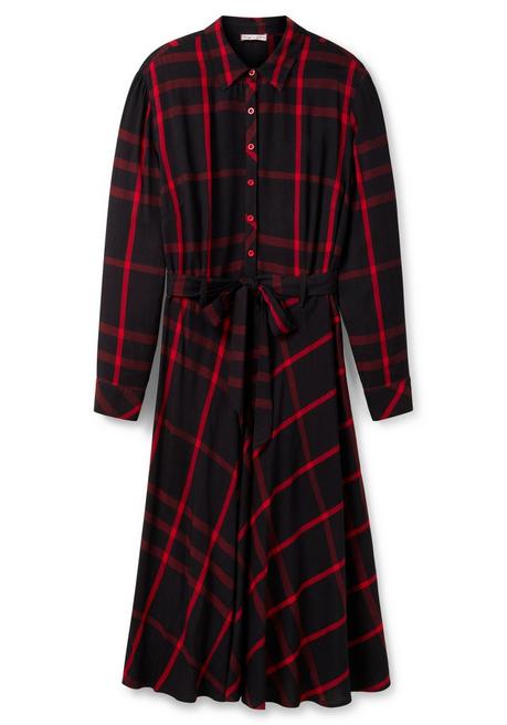 Sheego By Joe Browns Kariertes Hemdblusenkleid Mit Weitem Rock - Karo Sheego