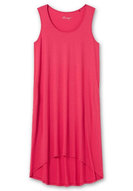 Sheego Kleid Mit Taschen, Im Vokuhilaschnitt - Magenta Sheego