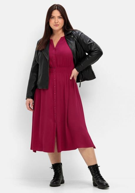 Sheego Kurze Lederjacke Aus Lammnappa, Im Biker-Stil - Schwarz Sheego