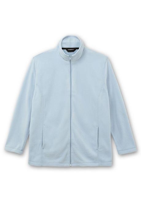 Sheego Kuschelige Fleecejacke Mit Reißverschluss - Bleu Sheego