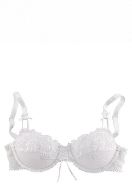 Lascana LASCANA Bügel-BH >>Wanda<< Mit Zierschnürung Und Spitze - Weiß Sheego