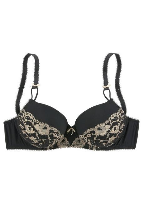 Lascana Schalen-BH - Schwarz-goldfarben Sheego