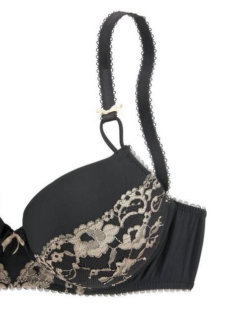 Lascana Schalen-BH - Schwarz-goldfarben Sheego