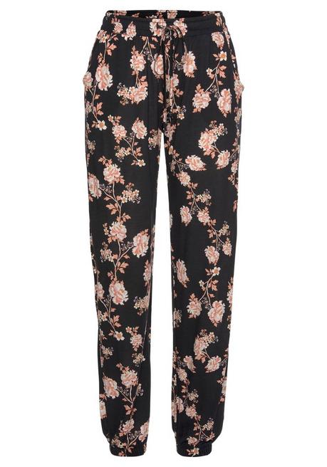 Lascana Strandhose - Schwarz-orange Sheego