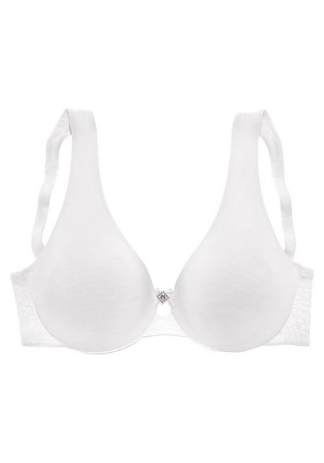 Lascana T-Shirt-BH - Weiß Sheego