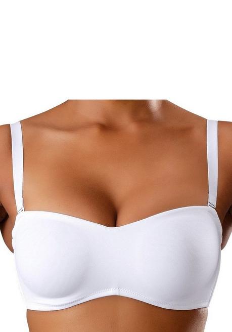 Lascana T-Shirt-BH - Weiß Sheego