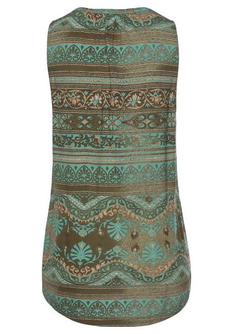 Lascana Tanktop - Türkis Bedruckt Sheego