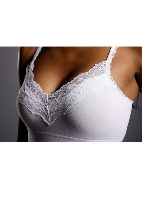 Lascana Unterhemd - Weiß Sheego