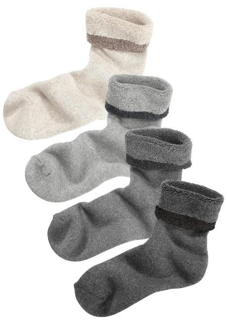 LAVANA Basic Kuschelsocken - Beigefarben Sheego